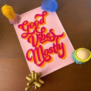 UO URBAN OUTFITTERS Canvas Print Good Vibes